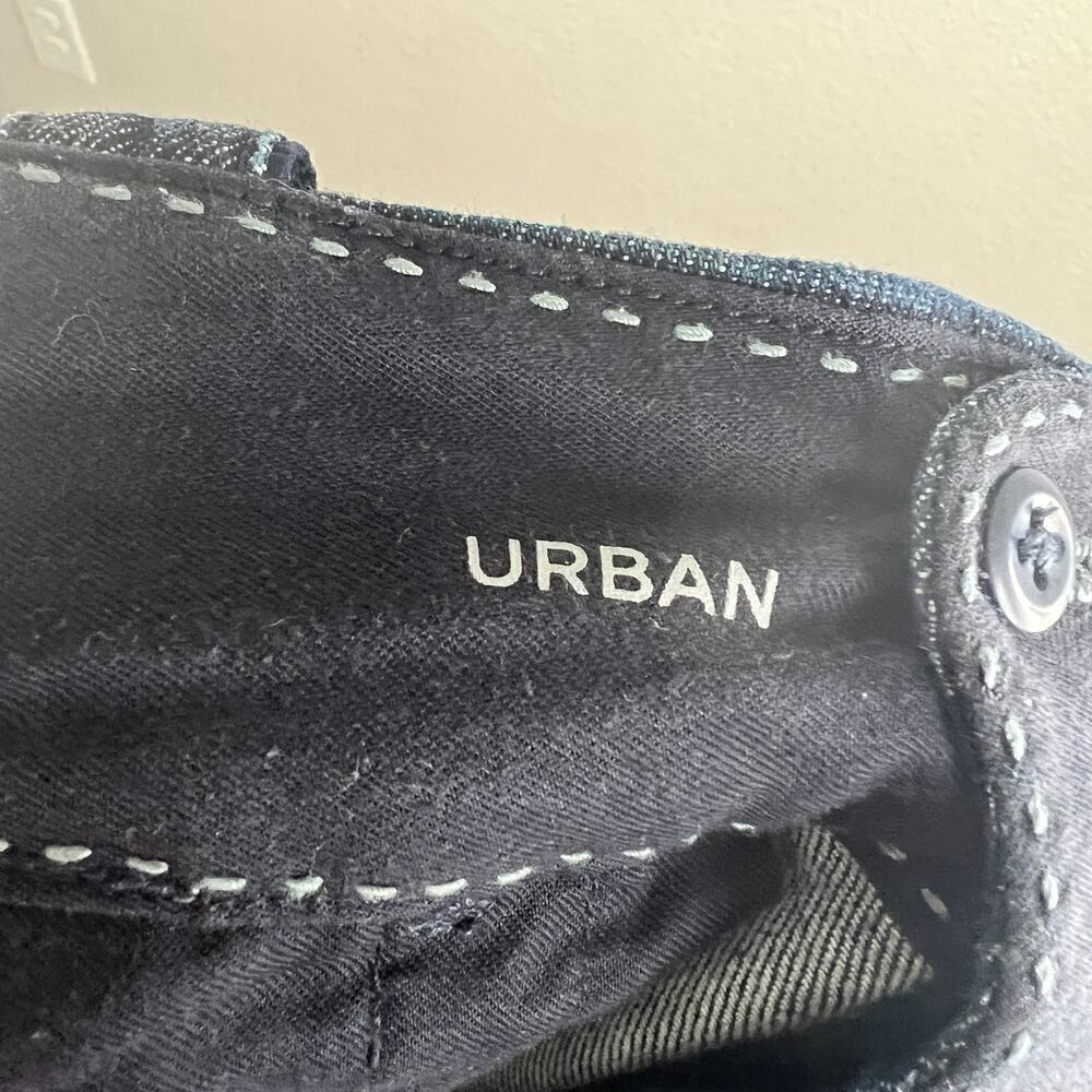 Banana Republic Urban Denim Capris Women's 6 Trouser Low Rise Cuffed Dark Wash - Picture 6 of 7